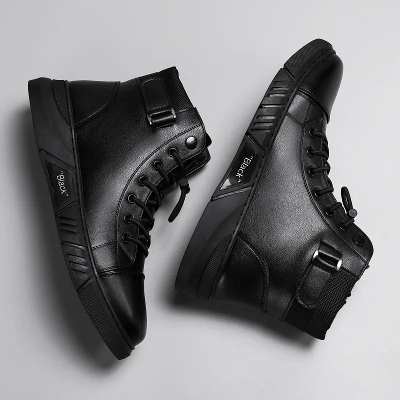 š„Men's 2026 Ultimate Leather Boots - Waterproof & Orthopedic Comfort Casual Work Boots