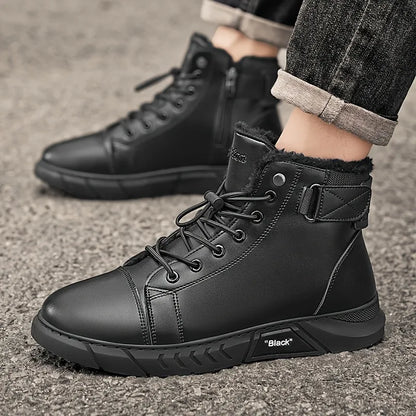 🔥Men's 2026 Ultimate Leather Boots - Waterproof & Orthopedic Comfort Casual Work Boots