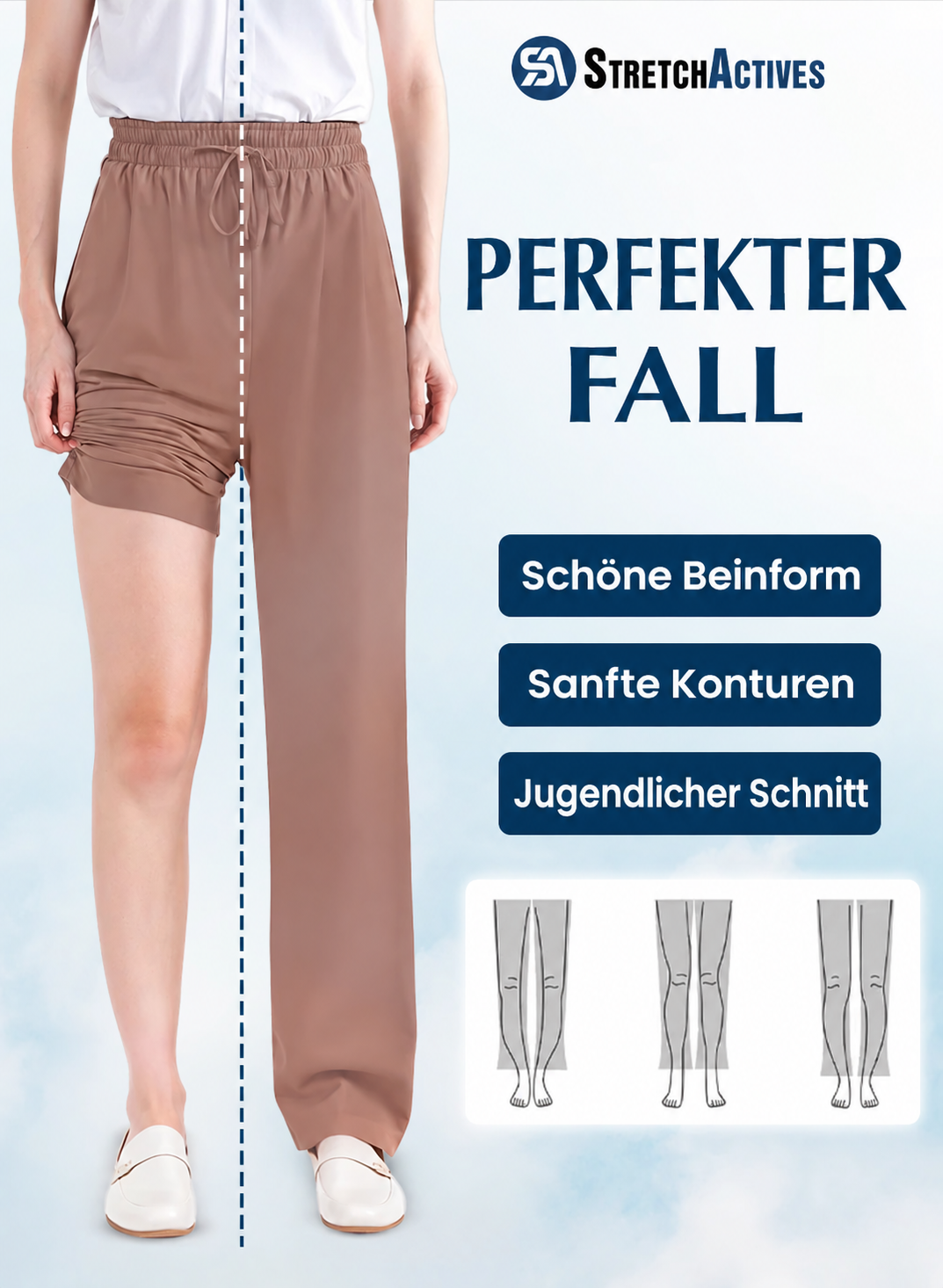 StretchActive – Ultraweiche, elastische Freizeithose für Damen mit perfektem Fall