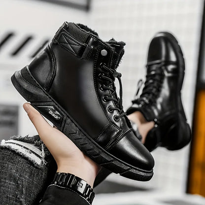 🔥Men's 2026 Ultimate Leather Boots - Waterproof & Orthopedic Comfort Casual Work Boots