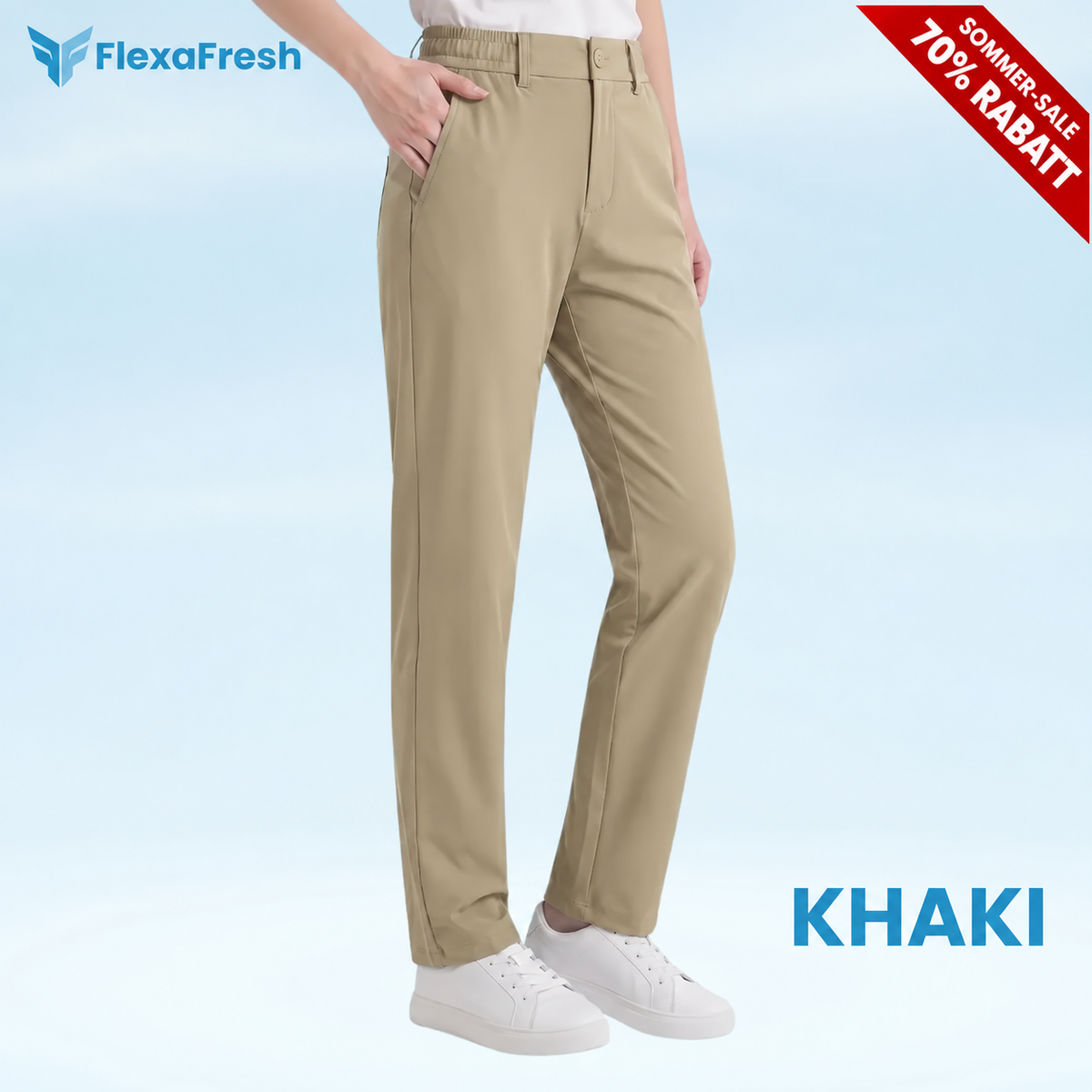 FlexaFresh – Bequeme Unisex-Freizeithose aus ultraelastischer Eisseide