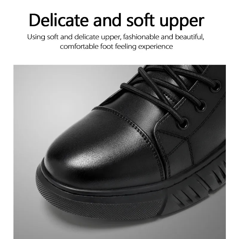 🔥Men's 2026 Ultimate Leather Boots - Waterproof & Orthopedic Comfort Casual Work Boots