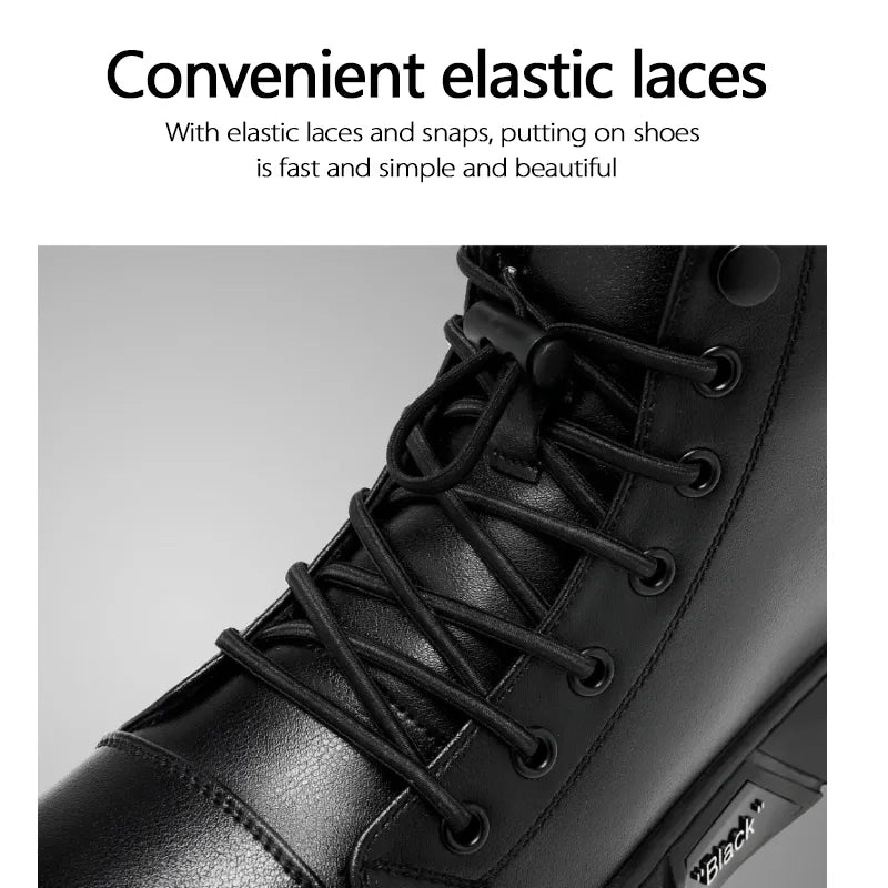 🔥Men's 2026 Ultimate Leather Boots - Waterproof & Orthopedic Comfort Casual Work Boots