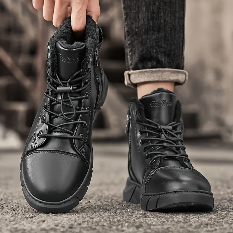 🔥Men's 2026 Ultimate Leather Boots - Waterproof & Orthopedic Comfort Casual Work Boots