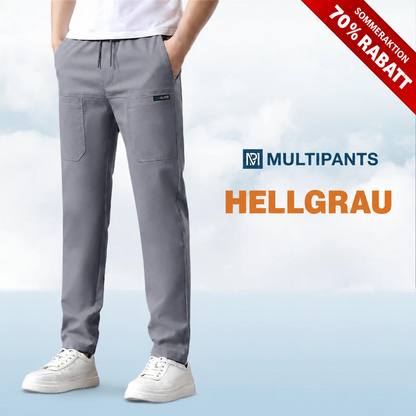 MultiPants – 70 % Rabatt – Strapazierfähige Cargohose mit hoher Elastizität und vielen Taschen