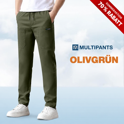 MultiPants – 70 % Rabatt – Strapazierfähige Cargohose mit hoher Elastizität und vielen Taschen