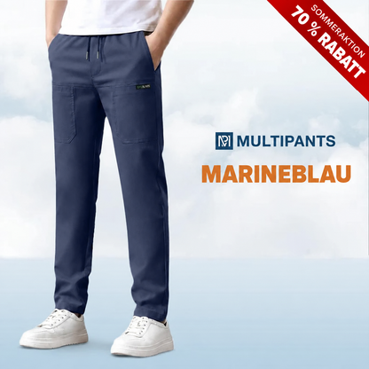 MultiPants – 70 % Rabatt – Strapazierfähige Cargohose mit hoher Elastizität und vielen Taschen
