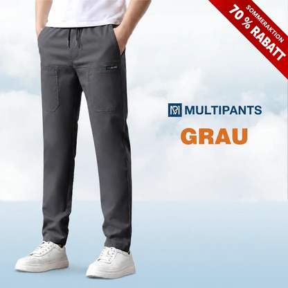 MultiPants – 70 % Rabatt – Strapazierfähige Cargohose mit hoher Elastizität und vielen Taschen