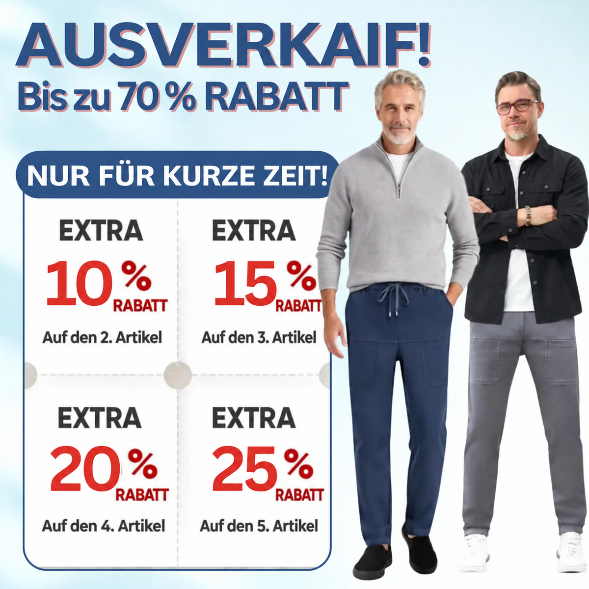 MultiPants – 70 % Rabatt – Strapazierfähige Cargohose mit hoher Elastizität und vielen Taschen