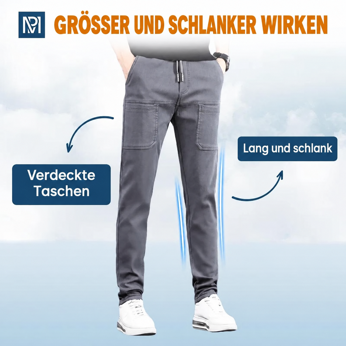 MultiPants – 70 % Rabatt – Strapazierfähige Cargohose mit hoher Elastizität und vielen Taschen