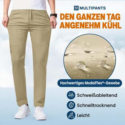 MultiPants – 70 % Rabatt – Strapazierfähige Cargohose mit hoher Elastizität und vielen Taschen