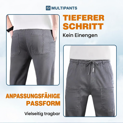 MultiPants – 70 % Rabatt – Strapazierfähige Cargohose mit hoher Elastizität und vielen Taschen
