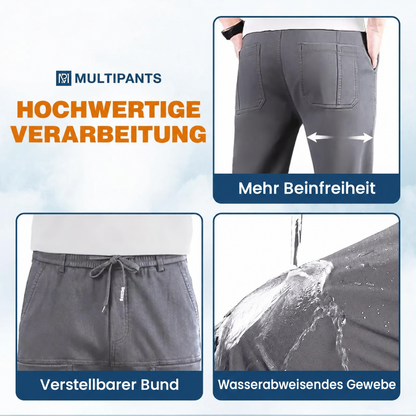 MultiPants – 70 % Rabatt – Strapazierfähige Cargohose mit hoher Elastizität und vielen Taschen