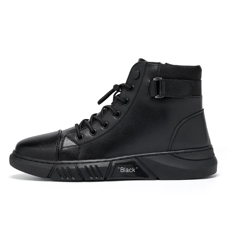 🔥Men's 2026 Ultimate Leather Boots - Waterproof & Orthopedic Comfort Casual Work Boots