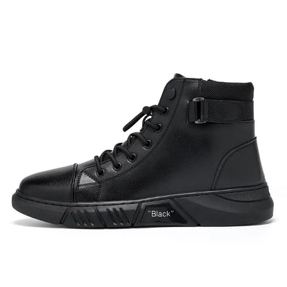 🔥Men's 2026 Ultimate Leather Boots - Waterproof & Orthopedic Comfort Casual Work Boots