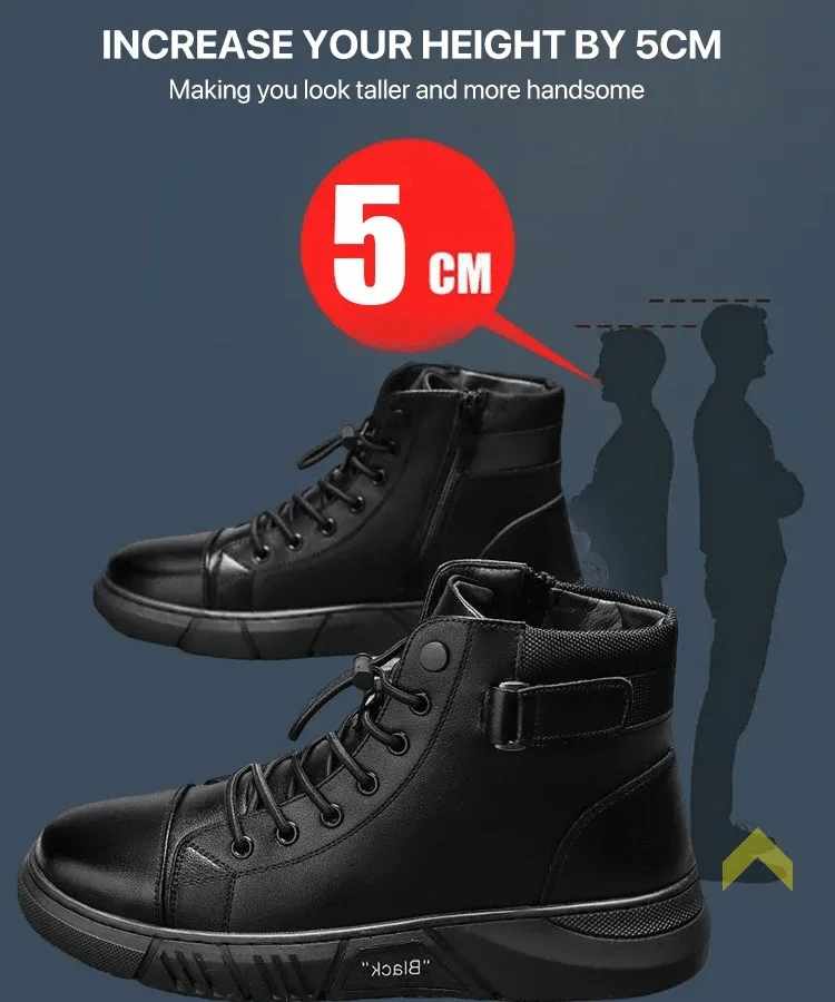 🔥Men's 2026 Ultimate Leather Boots - Waterproof & Orthopedic Comfort Casual Work Boots