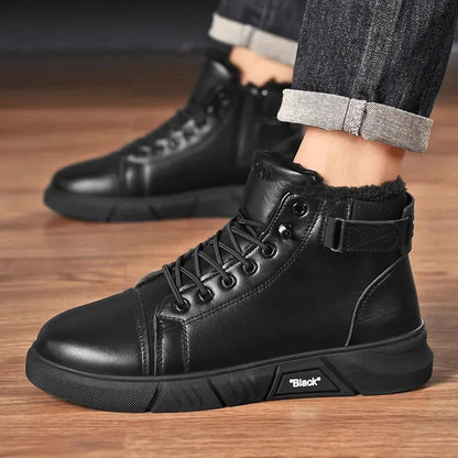 🔥Men's 2026 Ultimate Leather Boots - Waterproof & Orthopedic Comfort Casual Work Boots