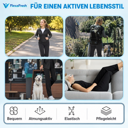 FlexaFresh – Bequeme Unisex-Freizeithose aus ultraelastischer Eisseide