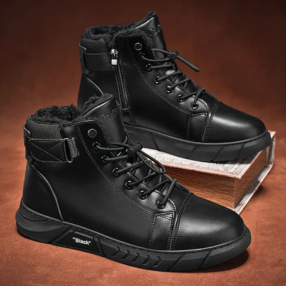 🔥Men's 2026 Ultimate Leather Boots - Waterproof & Orthopedic Comfort Casual Work Boots