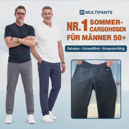 MultiPants – 70 % Rabatt – Strapazierfähige Cargohose mit hoher Elastizität und vielen Taschen