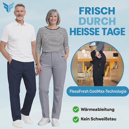 FlexaFresh – Bequeme Unisex-Freizeithose aus ultraelastischer Eisseide