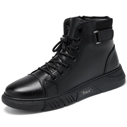 🔥Men's 2026 Ultimate Leather Boots - Waterproof & Orthopedic Comfort Casual Work Boots